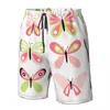 Men's Shorts Butterfly 3D Printing Summer Beach Hawaiian Leisure Style Drawstring Home