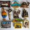 Fridge Magnets Palestine Israel Fridge Magnet Jerusalem The Last Meal Camel Tourist Souvenirs Magnetic Refrigerator Stickers Collection Gifts x0731