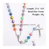 Hanger Kettingen Geloof Katholieke Rozenkrans Jesus Cross Ketting Kralen Voor Vrouwen Kinderen Mode-sieraden Zal En Sandy Drop Levering Pe Dheas