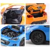 Voitures miniatures moulées sous pression 132 Subaru BRZ Alliage Modèle de voiture de sport Simulation moulée sous pression Véhicules jouets en métal Modèle de voiture Son Lumière Collection Jouet pour enfants Cadeau x0731