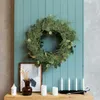 Flores decorativas 20 peças presente de natal galhos de pinheiro verde artificial folhas de planta guirlanda de 13,8 polegadas decoração de casa DIY