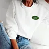 Moletons com capuz femininos esportivos ricos estampados de bolso casuais para mulheres gola redonda manga comprida solto grosso outono tops 80s 90s vintage pulôver 230731