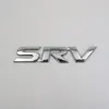 Voor Toyota SRV Embleem 3D Brief Chroom Zilver Auto Badge Logo Sticker241b