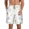 Men's Shorts Butterfly 3D Printing Summer Beach Hawaiian Leisure Style Drawstring Home