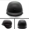 Motorcycle Helmets Unisex Retro Semi Helmet Matte Black German Half Face Chopper Cruiser Locomotive234z