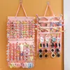 Sacchetti per gioielli in feltro Barrette Storage Hanging Bag Hair Bow Organizer Montaggio a parete Supporto per fascia di grande capacità Appendiabiti Risparmio di spazio