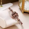 Dameshorloges van hoge kwaliteit luxe mode vintage koperen imitatie slangenband horloge vierkante plaat antiek 20 mm horloge