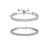 Gioielli con diamanti Moda Zircone Bracciale in argento sterling 925 Minoranza femminile Senso semplice e avanzato Accessori di cristallo da uomo Gioielli e ciondoli per gioielli