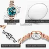 Outros relógios OLEVS Rhombus Glass Relógios femininos Top Brand Luxury Casual Fashion Watch Women Quartz Waterproof Clock Ladies Wristwatch 6642 J230728