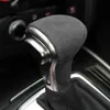 Alcantara Suede Wrapping ABS Gear Shift Knob Cover for Audi A3 A4l A5 A6 A6L A7 Q5 Q5L Q7 S6 S7 Q2L TT TTRS RSQ3 RS3 RS4 RS5 RS6258Z