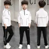 Kläder set pojkar set barn kostymer för kläder vår sommar höst barn sport tracksuit 5 7 9 10 11 12 13 14 år 230731