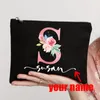 Cosmetic Bags Cases Personalized Custom Nameletter Print Makeup Bag Organizer Wash Storage Pouch Wedding Party Bride Gifts Cosmetic Organizer 230729
