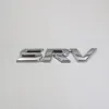 ل Toyota SRV Emblem 3D حرف Chrome Silver Car Badge Logo Sticker315O