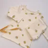 衣類セット1 5t幼児の子供の男の子の女の子の服セットプリントコットンパジャマ長袖