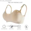 Maternity Intimates Reggiseno per allattamento confortevole e senza cuciture Reggiseno per la cura senza seta Reggiseno speciale per allattamento al seno con apertura frontale per donne incinte traspirante Z230801