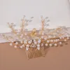 Exquisite Hochzeit Haarkamm Perle Schmetterling Haarspangen Haarspangen Haarschmuck für Frauen Haarschmuck Kopfschmuck Haarschmuck