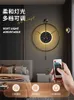 Decorative Objects Figurines Modern Home Decoration LED Lighting Clock Living Room Mute Wall Creative Restaurant 230731