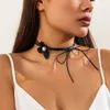 150 CENTIMETRI Catene di Corda Lunga Con Grande Collana di Fiori per le Donne Delle Signore Regolabile Bowknot Choker Y2K Gioielli Wed Accessori