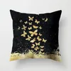 Kudde 45x45cm Fall Golden Tree Forest Polyester Throw Cover Car Home Decor Soffa Bed Decorative Pillow Case