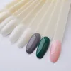 False Nails 50Pcs Clear/Natural French Style Acrylic UV Gel Fan Shaped Round Head Fake Nail Art Tips Polish Display Tools