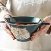 Миски Фантичность японского стиля лапша милый суп для дома. Использование не двойное уход