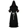 Women's Tracksuits Women Men's Vintage Gothic Hooded Bandage Cloak Cape Cosplay Sets Punk Outwear Medieval Pins For Men Corset Dress