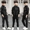 Kläder set pojkar set barn kostymer för kläder vår sommar höst barn sport tracksuit 5 7 9 10 11 12 13 14 år 230731