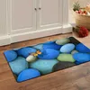 Carpets Blue Cobblestone Butterfly Print Kitchen Mat Entrance Doormat Kitchen Rug Home Floor Balcony Anti-Slip Carpet Home Decor R230731