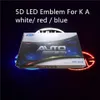 5D auto led distintivo emblema simboli auto logo luce posteriore bianco blu rosso dimensioni 130x65mm252H