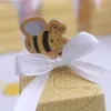 100pcs miodowa pszczoła pszczoła z wstążką Baby Shower urodzinowe przyjęcie świąteczne przyjęcie czekoladowe unikalne i piękne design280s