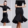 Stage Wear Fashion Ballroom Woman Latin Dance Skirt Top Selling Sexy Tango Samba Cha For Women Robe Danse Latine Femme