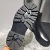 Громоздкие ботинки с chelsea в телковой кожи Black Women Luxury Bont Boot