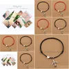 Charme Pulseiras Novo Casual Coração Amor Avião Pingente Cordão Vermelho Sorte Para Mulheres Homens Aeronave Modelo Viagens Jóias Presentes Gota Del Dhoak