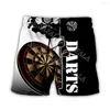 Heren Shorts Gepersonaliseerde Darts Minnaar Sport Gift Aangepaste Zwemmen Zomer Strand Vakantie Broek Halve Broek-11