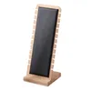 Jewelry Pouches Detachable Bamboo Display Holder Stand Necklace Earring Pendant Board Organizer