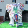 Atividades ao ar livre por atacado 4 m de altura personalizado incrível colorido elefante inflável dos desenhos animados gigante modelo ar estilo para publicidade