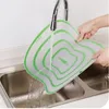 Other Kitchen Tools 4Pcsset NonSlip Plastic Mat Cutting Boards Cut Chopping Block Portable Frosted Antibacteria Vegetable Meat Pad 230731