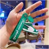 Keychains lanyards basket sneaker skor mode 3d mini modell nyckelring kreativt trendiga varumärke män kvinnor hänge nyckel kedja accessor otfb4