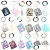 Keychains Lanyards 17 Colors Leopard Wrist Car Key Rings With Tassel Bangle Card Holder Sile Bead Bracelet Bag Wood Beaded Pu Leathe Otizr