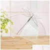 Umbrellas Transparent Clear Pvc Umbrella Dance Performance Long Handle Rainbow Beach Wedding Colorf For Men Women Kid Dbc Drop Deliv D Dhdze