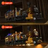 Blocks Funwhole Lighting Set di mattoncini da costruzione Steampunk Ore Train LED Light 1056 pezzi per adulti e ragazzi 230731