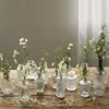 Vaser nordisk bordsskiva vas präglade transparent glas badrum dekoration tillbehör parfym kreativ hydroponic terrarium 230731