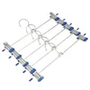 Hangers 1pcs Coat Strong Clothes Hanger Drying Rack For Trouser Skirt Pants Non-Slip Stainless Steel