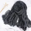 Schals Mode Spitze Patchwork Baumwolle Schal Frauen Luxus Hijab Leinen Vier Jahreszeiten Winter Lange Feste Farbe Schal Für Damen