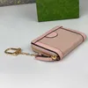 luxury wallet mens card holder designer women purse top quality credit card holder fashion mini wallet zipper key pouch with Key Chain Holder credit wallets