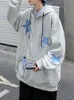 Мужские куртки мода y2k куртка пальто Harajuku Star Patch Patch Zipper Негабаритная капюшон -стрит -одежда Hip Hop Gothic Lake Pocket Man Whotshirts 230731
