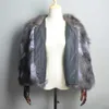 Women's Fur Faux Fur Hot Sale Women Real Silver Fur Coats Winter Warm Natural Fur Jackets Russian Lady Short Style Genuine Fur Outerwears HKD230727