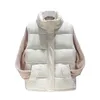 Chalecos de mujer ZXRYXGS temperamento abajo algodón chaleco chaqueta 2023 Otoño Invierno abrigo exterior cuello de pie
