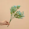 Fiori decorativi piante artificiali simulazione prugna foglie finte fiore per matrimoni decorazioni da tavolo da giardino decorazioni vasi fai -da -te