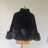 Women's Fur TPJB Winter Imitation Mink Jacket Women Loose Collar Thick Warm OverCoat Female Plush Mid-length Woolen Coat Abrigos